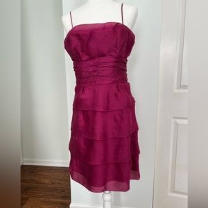 Max and Cleo fuchsia layer dress size 8
